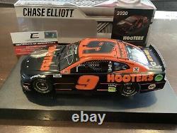 2020 CHASE ELLIOTT HOOTERS DIN #1 AUTOGRAPHED SIGNED 1/24 ACTION w COA SERIAL #1