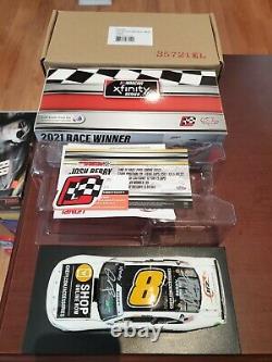 2021 Josh Berry #8 Chevy Martinsville Win Dual Autograph 124 NASCAR Action NEW