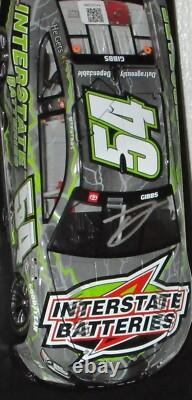 2023 TY GIBBS #54 INTERSTATE BATTERIES BLACK AUTOGRAPHED CAR#228 WithPRISTINE COA