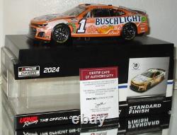 2024 ROSS CHASTAIN #1 BUSCH LIGHT PEACH AUTOGRAPHED CAR#413/528 WithCOA AWESOME