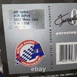 2 Autographed 2002/2006 Bank Jeff Gordon #24 DuPont Signed 124 NASCAR Action