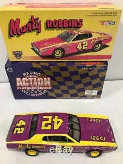#42 Marty Robbins 1974 Dodge Charger 1/24 Clear Window Car Action historical