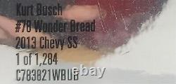 #78 Kurt Busch Autographed Wonder Bread 2013 Chevy SS Talladega Nights Very Rare
