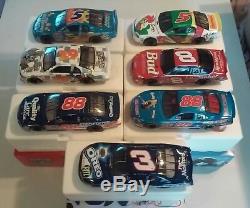 ACTION RACING and NASCAR COLLECTIBLE 1/24 SCALE DIECAST CAR COLLECTION #7 CARS