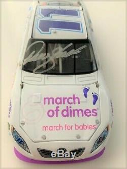 AUTOGRAPHED Denny Hamlin 2008 FedEx Kinkos March of Dimes 1/24 Diecast