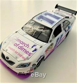 AUTOGRAPHED Denny Hamlin 2008 FedEx Kinkos March of Dimes 1/24 Diecast