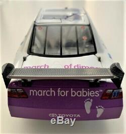 AUTOGRAPHED Denny Hamlin 2008 FedEx Kinkos March of Dimes 1/24 Diecast