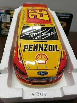 AUTOGRAPHED withCOA 2014 JOEY LOGANO #22 SHELL CHASE FOR THE CUP DIECAST 1/24 NIB