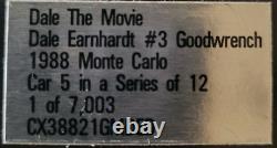 Action 124 Dale Earnhardt 1988 #3 Goodwrench Monte Carlo 5 of 12 Dale The Movie
