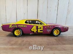 Action 1974 Dodge Charger Marty Robbins #42 NASCAR 124 Scale Diecast Stock Car