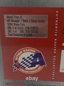 Action #8 Martin Truex Jr. Wrangler Retro Raced Version 2004 124 Championship