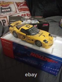 Action Dale Earnhardt C5-R Corvette Racing 2001 118 Diecast Metal Yellow NASCAR