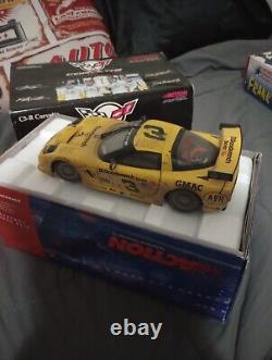 Action Dale Earnhardt C5-R Corvette Racing 2001 118 Diecast Metal Yellow NASCAR