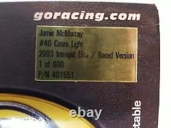 Action Elite 2003 1/24 #40 Jamie McMurray Coors Light Raced Version Diecast NIB