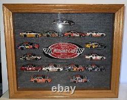 Action NASCAR 2003 Victory Lap 14 Car Set WithOak Display Case Earnhardt Sr 1/3492