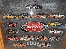 Action NASCAR 2003 Victory Lap 14 Car Set WithOak Display Case Earnhardt Sr 1/3492