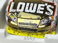 Action Racing 124 Scale 2010 Jimmie Johnson Bristol Win Gold Chrome with Box