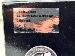 Action Racing 124 Scale 2010 Jimmie Johnson Kobalt Fontana Win with Box