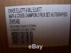 Autographed Chase & Bill Elliott Nascar Champions 2-car Set 1/24 Action