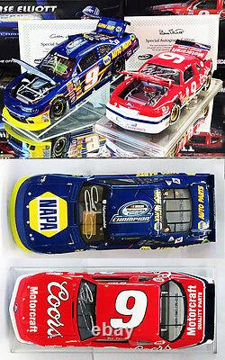 Autographed Chase & Bill Elliott Nascar Champions 2-car Set 1/24 Action Diecast