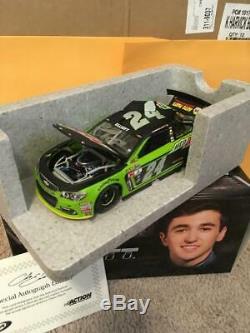 Autographed Chase Elliott 2016 Mountain Dew #24 Chevy 1/24 Action Diecast