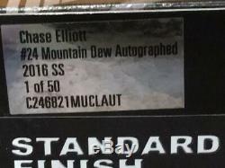 Autographed Chase Elliott 2016 Mountain Dew #24 Chevy 1/24 Action Diecast