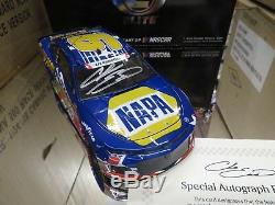 Autographed Chase Elliott 2018 Napa Patriotic Camaro 1/24 Elite Din #9 Door #