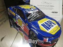 Autographed Chase Elliott 2018 Napa Patriotic Camaro 1/24 Elite Din #9 Door #