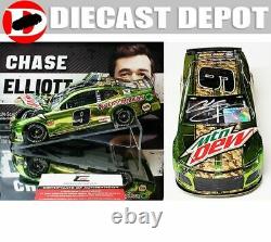 Autographed Chase Elliott 2019 Mountain Dew Color Chrome 1/24 Action Diecast