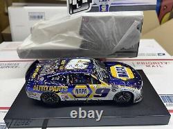 Autographed Chase Elliott 2022 #9 HMS NAPA Dover RWV Color CHR 1/24 Action Chevy
