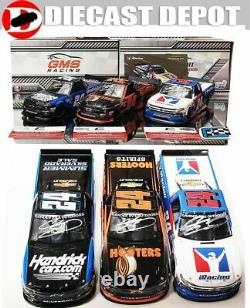 Autographed Chase Elliott Triple Truck Combo Hooters, Iracing Charlotte 1/24