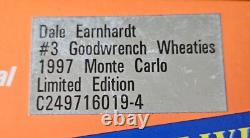 Autographed Dale Earnhardt 124 1997 #3 GMGW Wheaties Chevrolet Monte Carlo COA