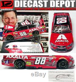 Autographed Dale Earnhardt Jr 2017 Final Ride Axalta/ Budweiser Raced 1/24