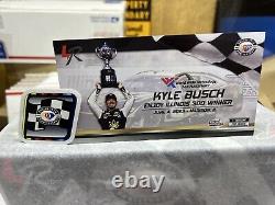 Autographed Kyle Busch 2023 #8 RCR 3CHI Gateway World Wide RWV 1/24 Action Chevy