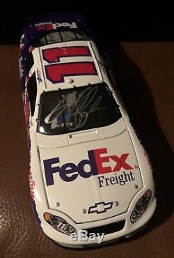 Autographed New Jason Leffler #11 Fedex 124 Scale Stock Car Plus Ballcap & Pen
