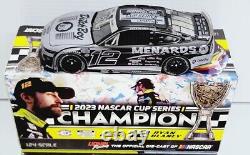 Autographed Ryan Blaney 2023 Nascar Cup Series Champion Stealth 1/24 Action