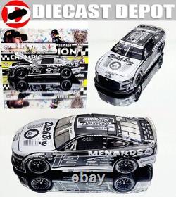 Autographed Ryan Blaney 2023 Nascar Cup Series Champion Stealth 1/24 Action