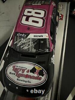 BRANDON BROWN SIGNED 2021 TALLADEGA WIN LARRY'S LEMONADE 1/24 Withinscription