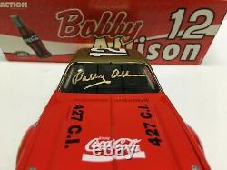 Bobby Allison Autographed Nascar Diecast #12 Coca Cola 1974 Malibu 1/24 Action