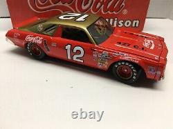 Bobby Allison Autographed Nascar Diecast #12 Coca Cola 1974 Malibu 1/24 Action