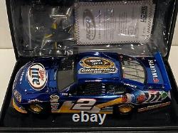 Brad Keselowski 2012 #2 Miller Lite Sprint Cup Champion Color Chrome Elite 1/24