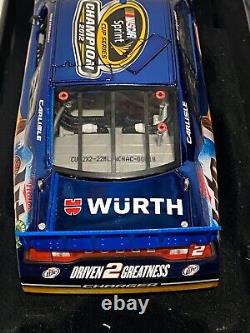 Brad Keselowski 2012 #2 Miller Lite Sprint Cup Champion Color Chrome Elite 1/24