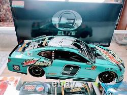 Chase Elliott 2018 Signed Action 1/24 Elite #9 Baja Blast Mountain Dew Car