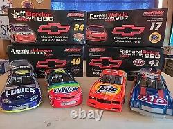 Chevy 400 Win 124 NASCAR Diecast With 164 Set Petty, Waltrip, Gordon, Johnson