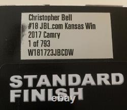 Christopher Bell 2017 Kansas Win Raced Version Jbl. Com 1/24 Action Diecast