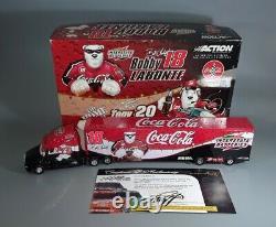 Coca-Cola Polar Bear Truck ProtoType Joe Gibbs Racing 2001 Hauler #18 #20 withCOA