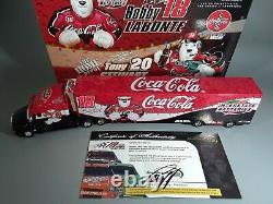 Coca-Cola Polar Bear Truck ProtoType Joe Gibbs Racing 2001 Hauler #18 #20 withCOA