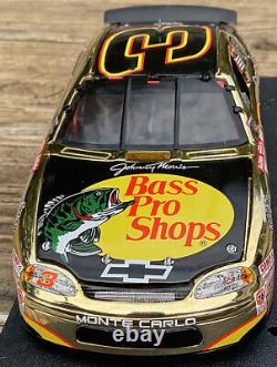 Custom Dale Earnhardt 1998 AllStar Race Bass Pro Gold Chrome Action 1/24 Diecast