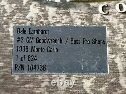 DALE EARNHARDT SR. #3 GM Goodwrench Bass Pro 1998 Monte Carlo /624 ACTION 124