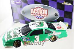 Dale Earnhardt #3 Lowes 1989 Pontiac Action Platinum Diceast Bank. Autographed
